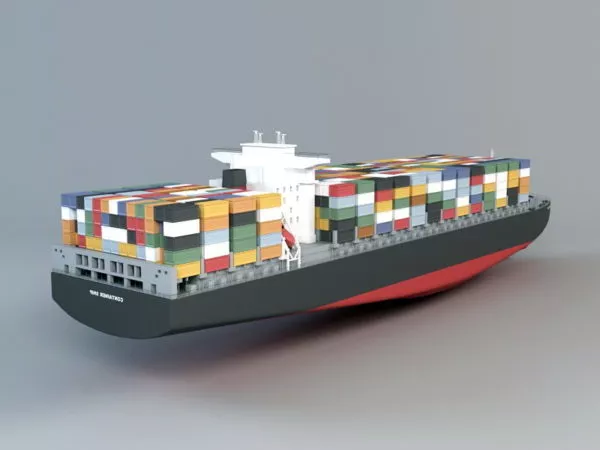 Container Ship 3D Model