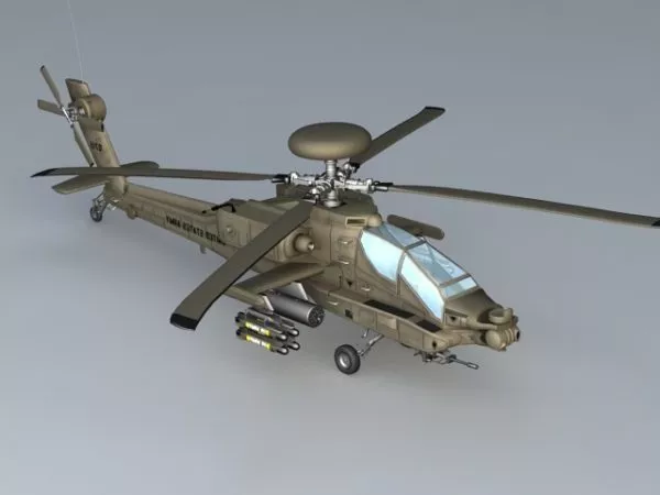 Ah-64 Apache 3D Model
